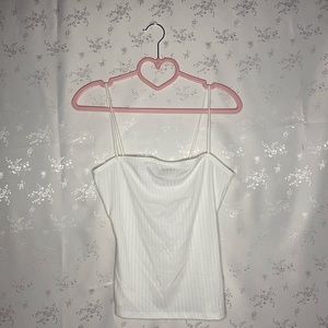 white tank top